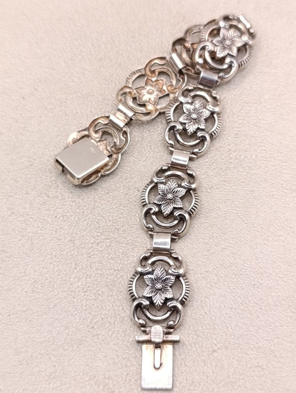 Bracciali & Braccialetti: Jugendstil 835er Silber Armband um 1900j Top – Usato da Steffisburg venduto da 1.Schmuckschatulle 3