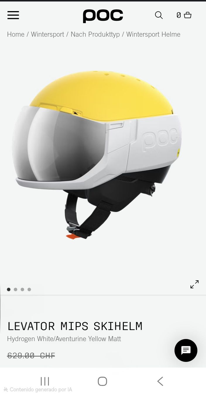 Poc Caschi: LEVATOR MIPS SKI HELMET POC – Nuovo e nell'imballaggio originale da Grand-Lancy venduto da 50plus50