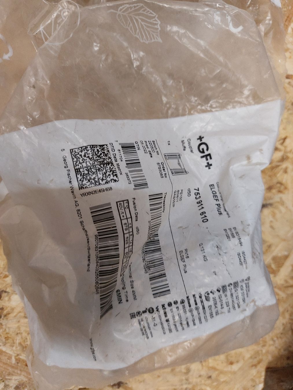 Rubinetteria: HDPE-Druckschweissmuffe ELGEF 40 /50 mm – Nuovo e nell'imballaggio originale da Tuggen venduto da Sani-liquidation 3