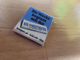 Vintage Zündholzschachtel Die Weltwoche
