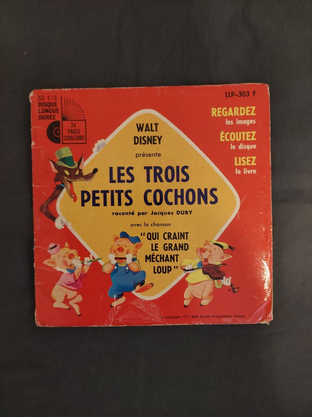 Dischi in vinile: Disney Vinyle L. Durée 1971 Les 3 Pts. Cochons BE+ – Usato da Genève venduto da Blu_BD