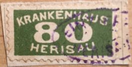 Fiskalmarke Krankenhaus Herisau AR 80 Ct