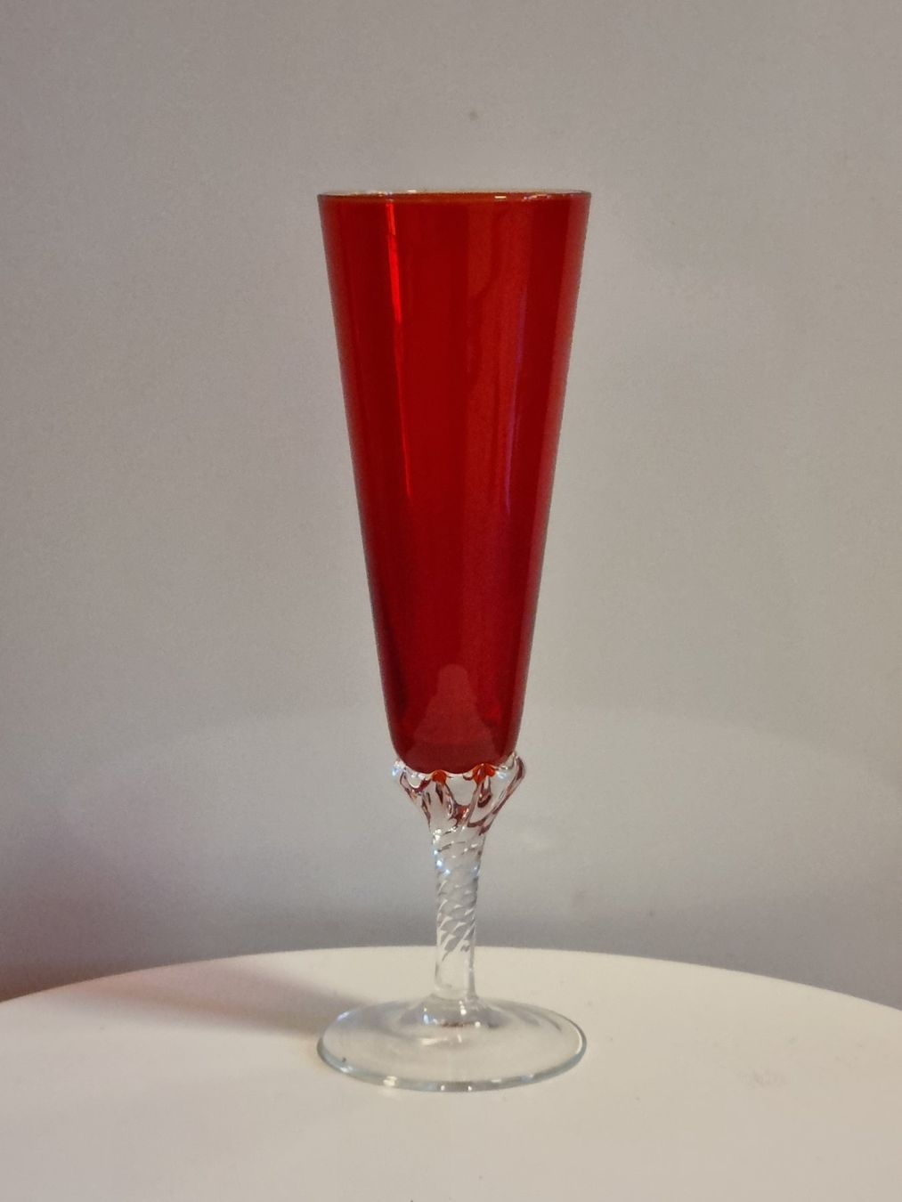Murano Bicchieri: Murano-Style Glas, rot, Handarbeit, Kunstglas – Usato da Scharnachtal venduto da devin03