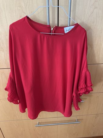 Joseph Ribkoff Bluse, rot, ca. Gr. 40.