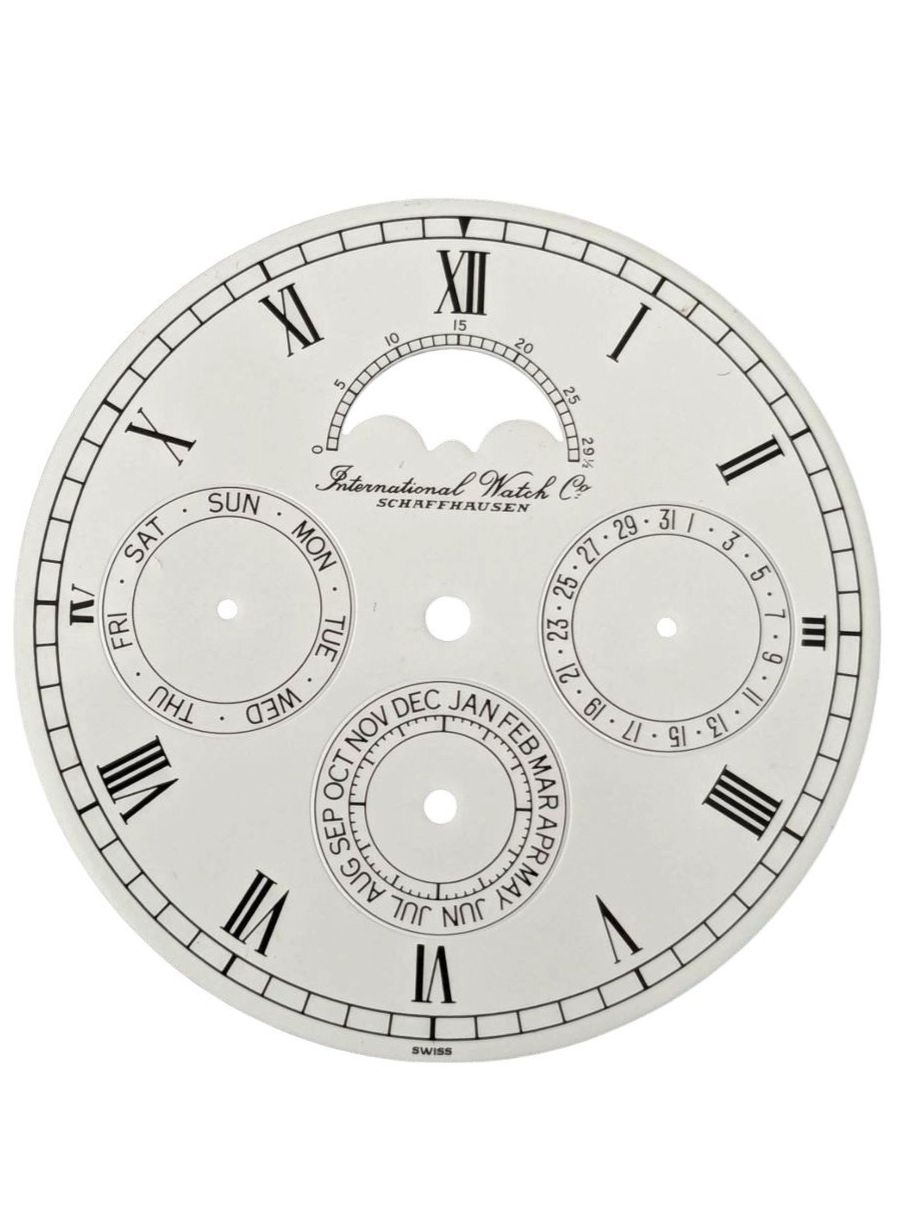 IWC Orologi: IWC Phase de Lune White Dial Zifferblat Cadran – Usato da Apples venduto da the_7jtf