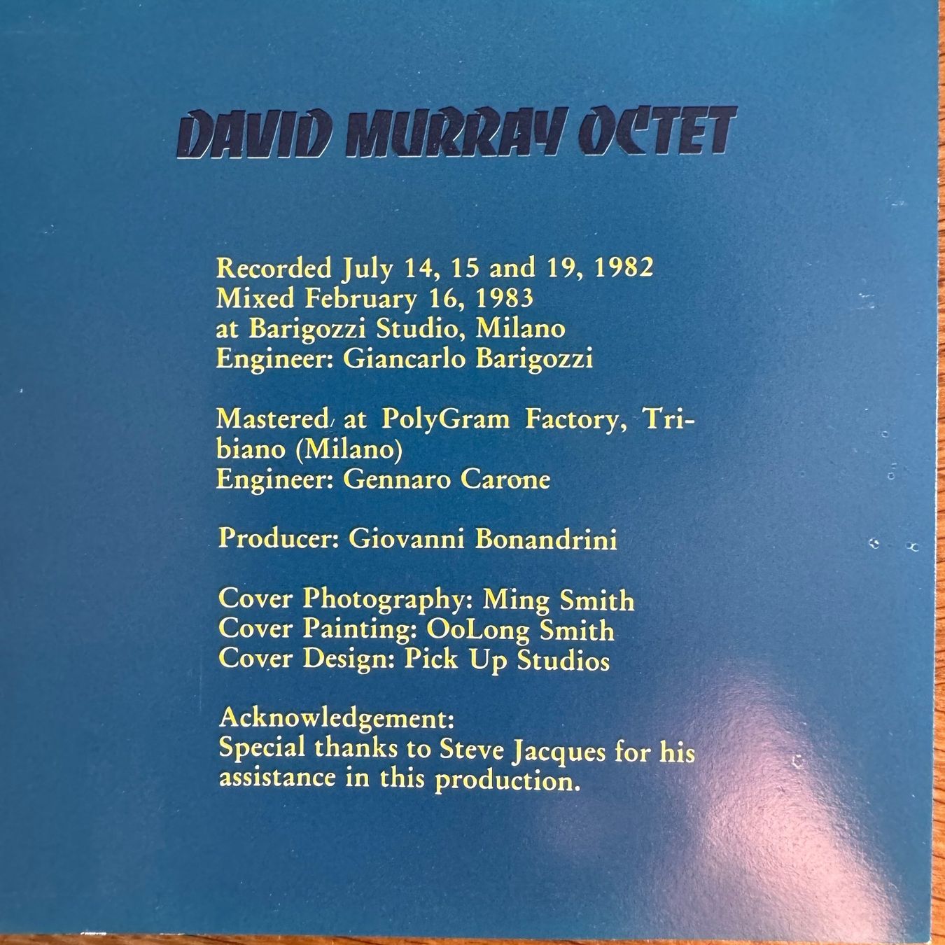 CD: David Murray octet -  murray step's (CD Black Saint) 1982 – Usato da Zug venduto da Mirare9 1