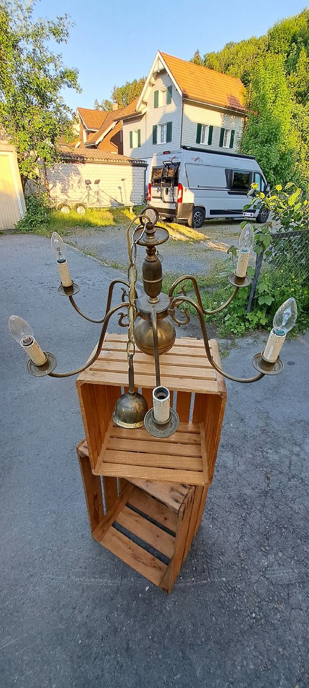 Lampadari & plafoniere: Messing Kronleuchter Lampe, Luster – Usato da Rheineck venduto da einstein12