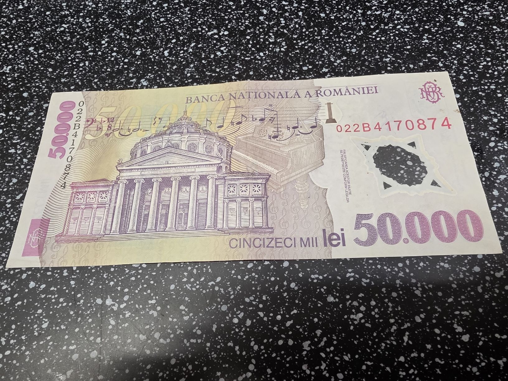 Banknoten: 50000 Lei Rumänien Banknote 2001  – Neu und originalverpackt aus Herisau von Antiques.AR 1