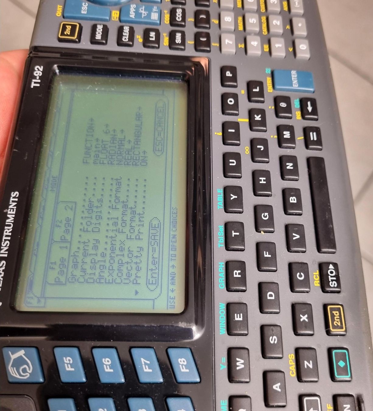 Texas Instruments Taschenrechner: Texas Instruments TI 92 Taschenrechner / calculatrice – Gebraucht aus Collonges von arashee 4