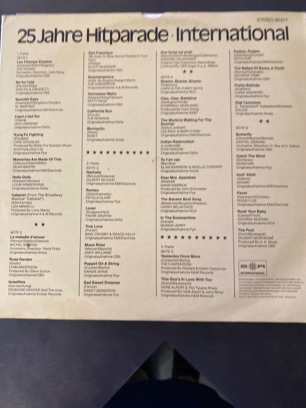 Dischi in vinile: 3 LP's ///    25 Jahre HITPARADE INTERNATIONAL – Usato da Abtwil SG venduto da steph61 4