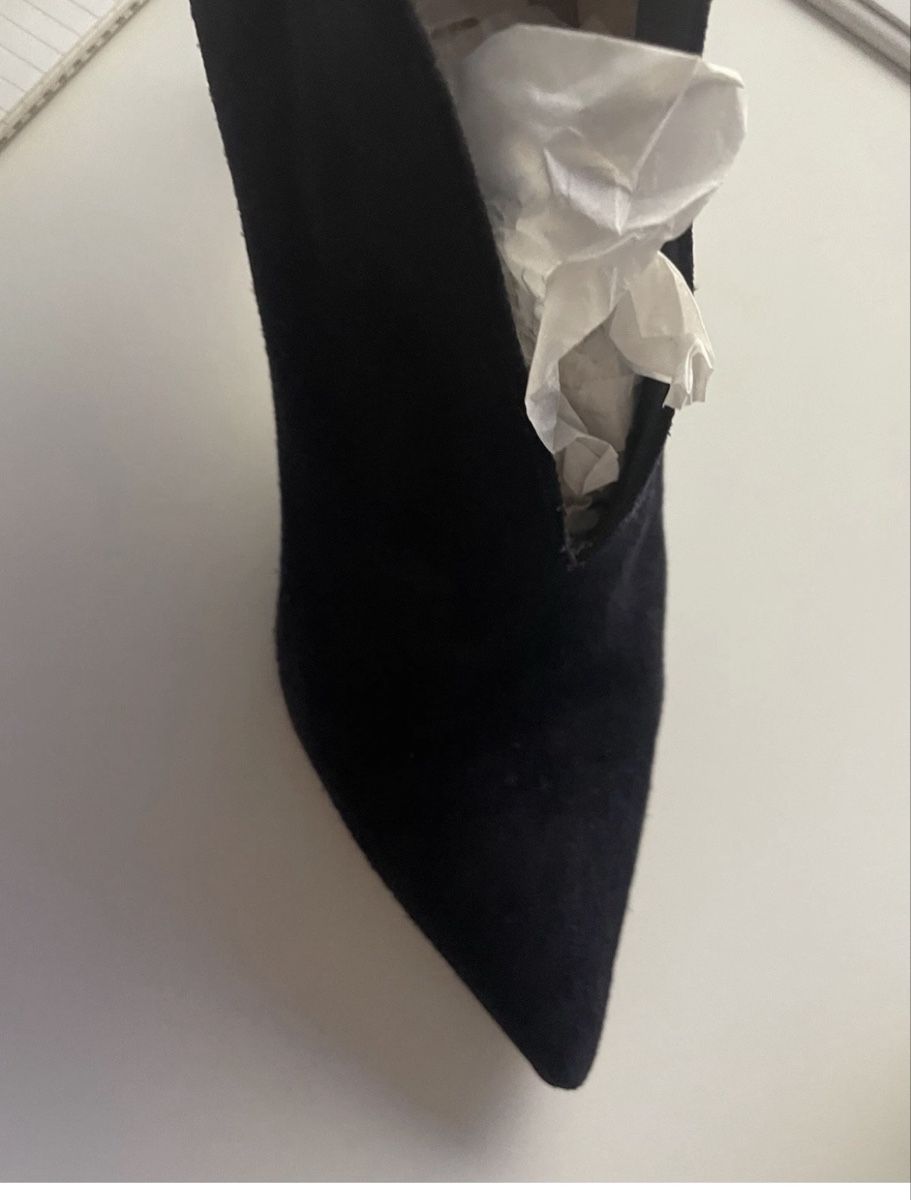 Windsor Scarpe da donna: Windsor Booties, Gr 40, Wildleder, navy, NP 789CHF – Usato da Tägerwilen venduto da CarolinaHerrera 2