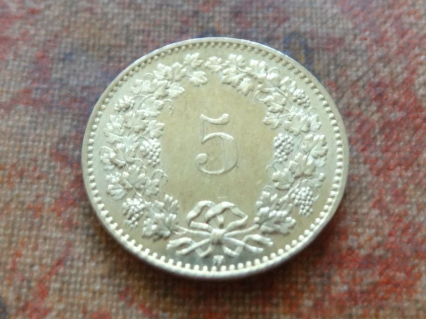 Alle Münzen: 5 Rp. 2010 – Gebraucht aus Romanel-sur-Lausanne von Swift13 1