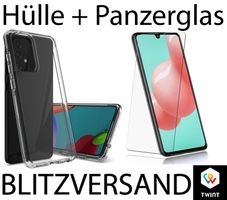 HÜLLE +PANZERGLAS Cover CLEAR Case für Samsung Galaxy A32 4G