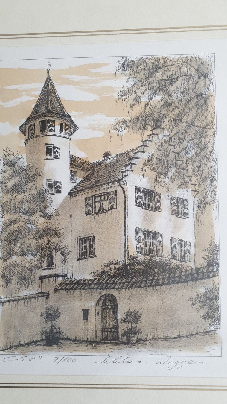 Grafica & Litografie: Rorschach. Schloss Wiggen. Lithografie. – Usato da Goldach venduto da armando_r 1