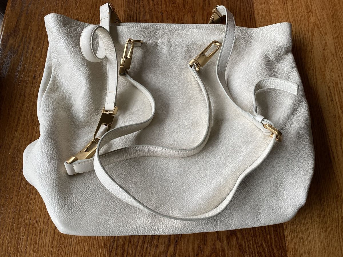 Coccinelle Borse da donna: Cocinelli Handtasche Leder Creme Rucksack  – Usato da Buchs SG venduto da rosadoro1973 2