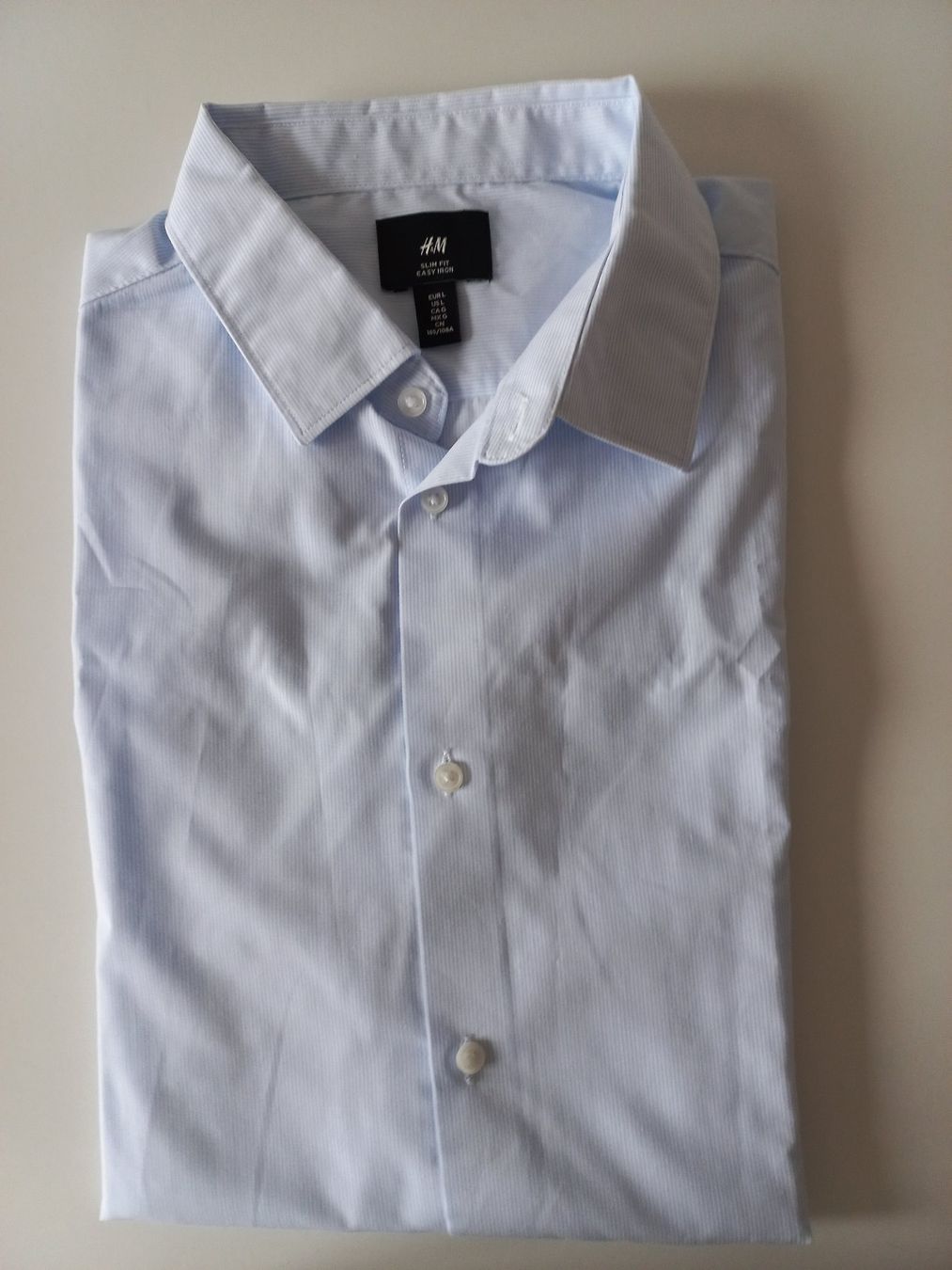 H&M Camicette: H&M Langarmbluse hellblau gestreift, Gr. L, fabrikneu – Nuovo e nell'imballaggio originale da Wettingen venduto da tonia3 2