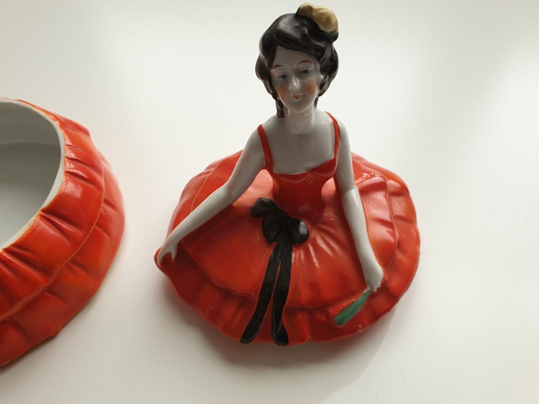 Figuren: JUGENDSTIL-DECKELDOSE PORZELLAN – Gebraucht aus Locarno von ICARO8 2