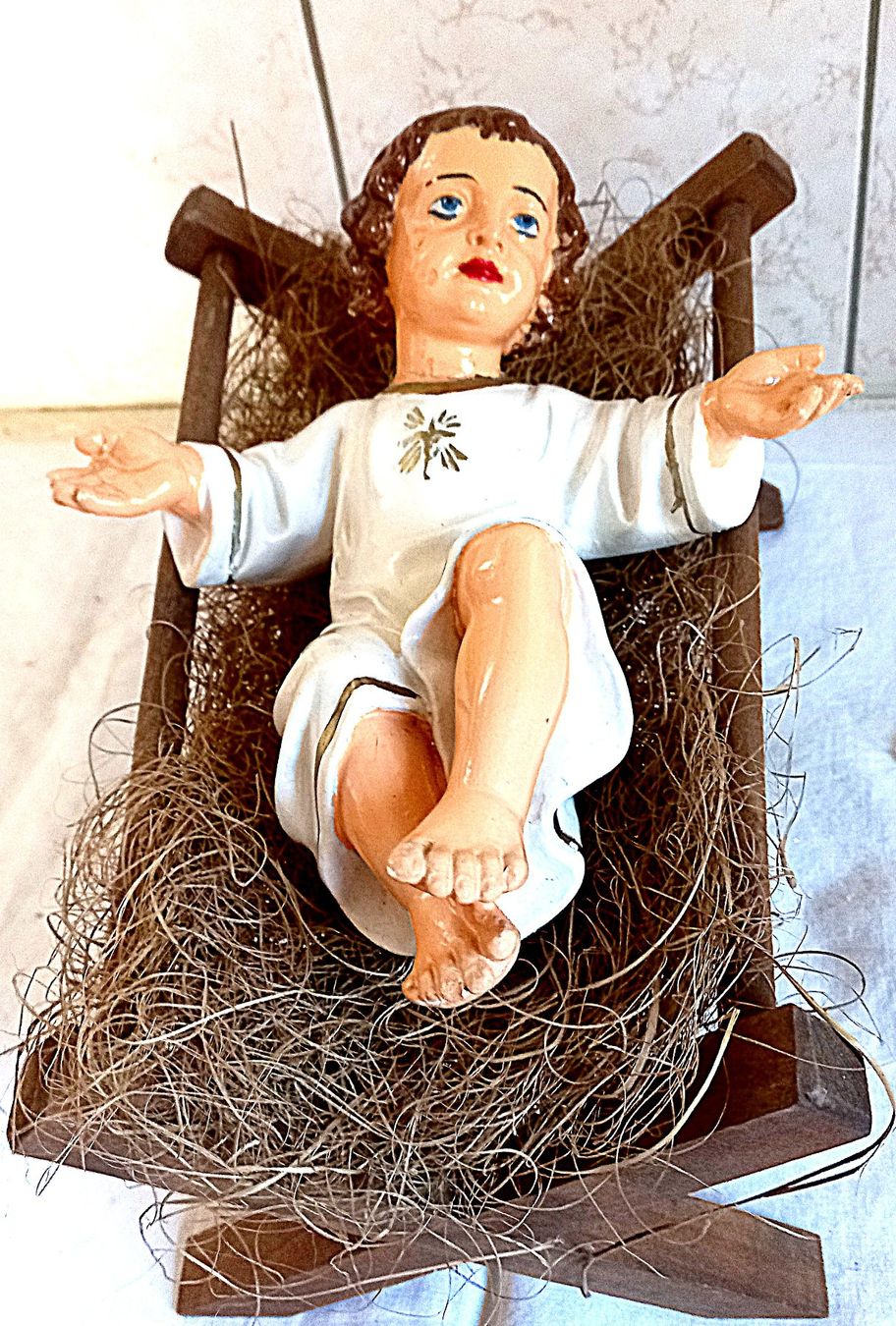Tutte le decorazioni: Jesuskind in Krippe antik – Usato da Baar venduto da 2cvbaar