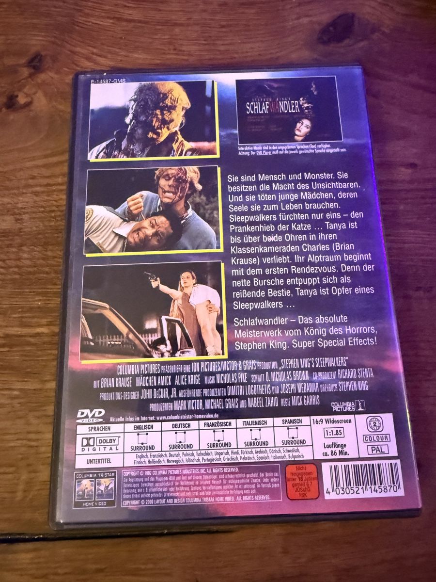 Tutti i DVDs: SCHLAFWANDLER UNCUT – Usato da Aarau venduto da Panjo3 1