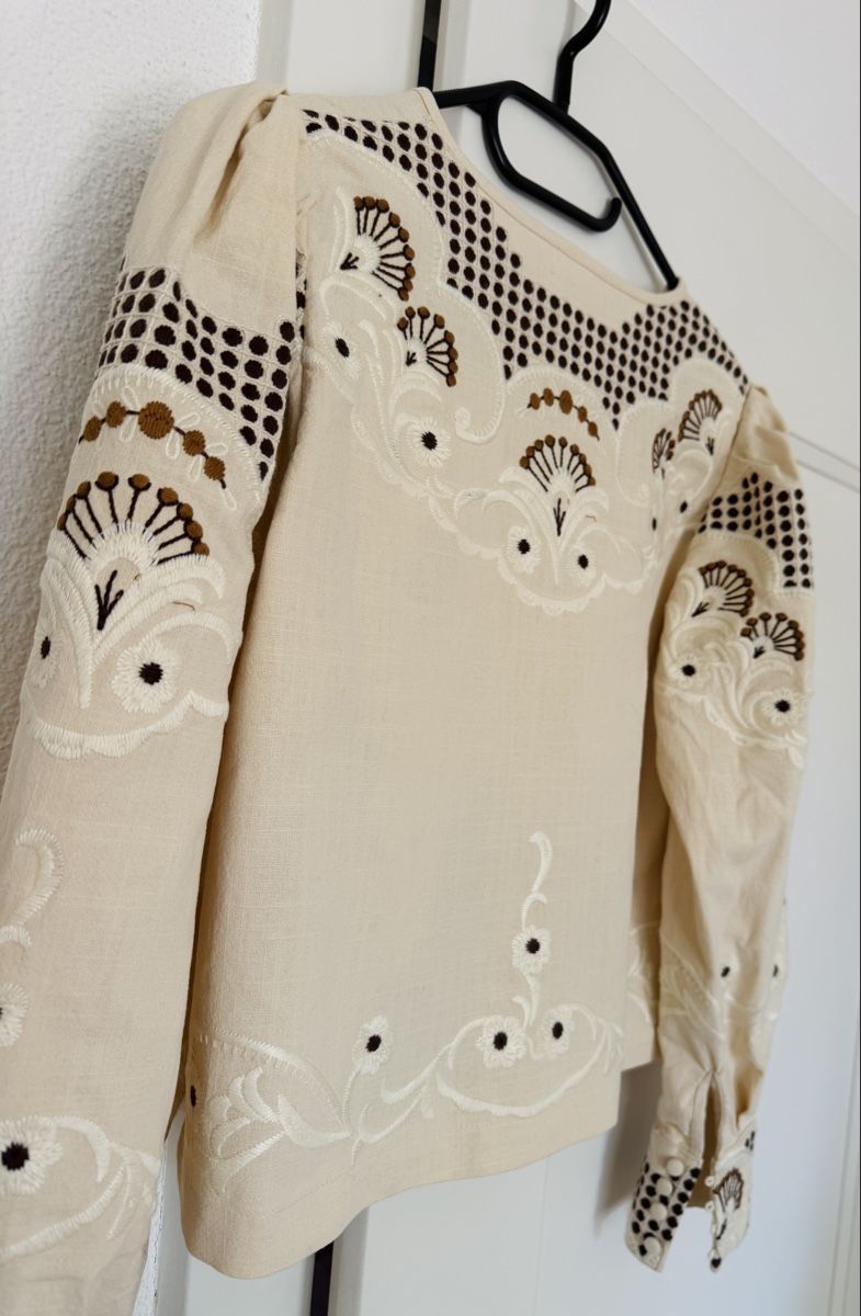 Camicette: Bestickte Bluse aus 100 % Baumwolle – Usato da Sion venduto da b2c1cat 5