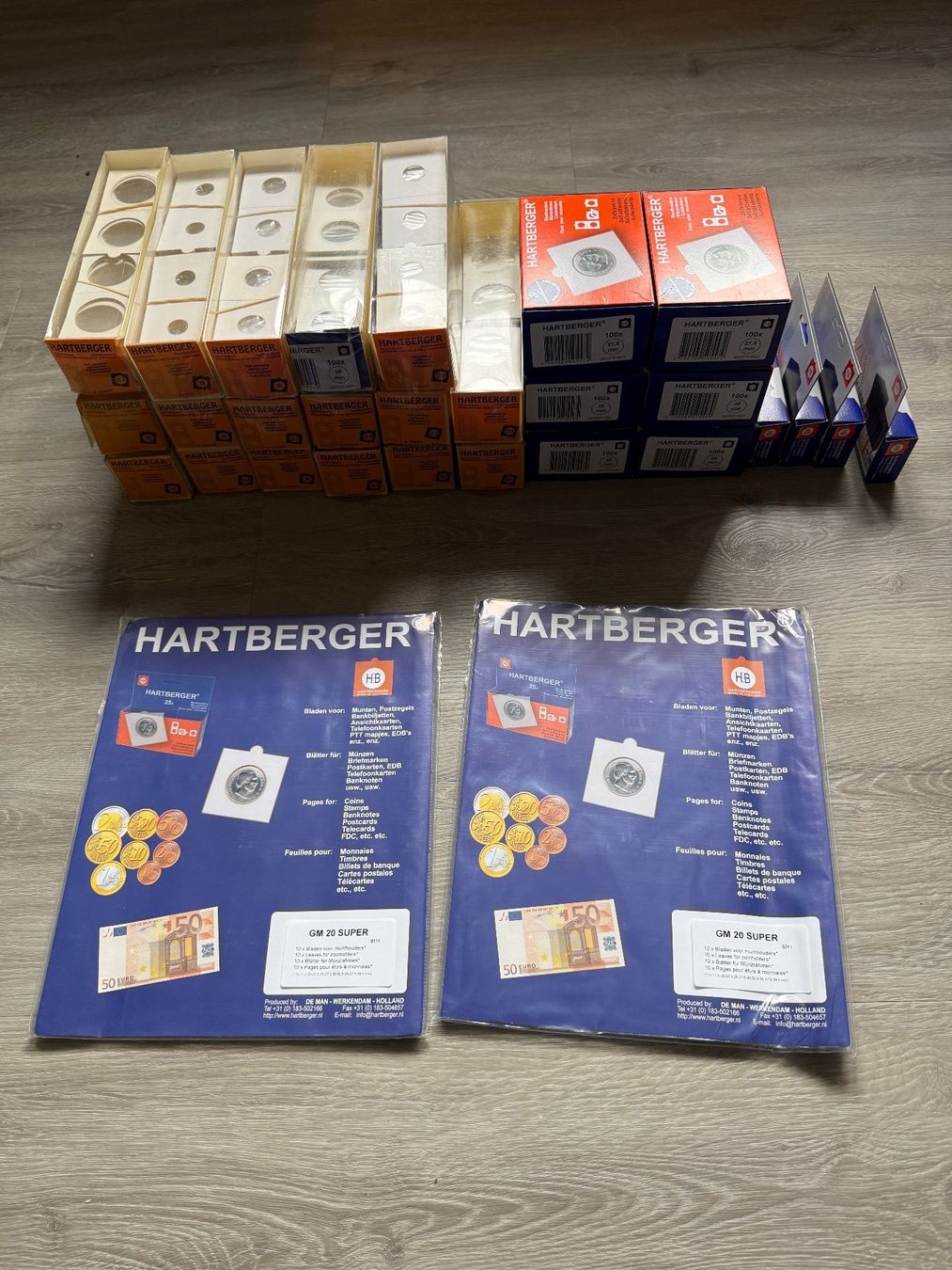 Matériel - FEUILLE PLASTIQUE HARTBERGER SUPER + POUR 20 MONNAIES 50x50 Mm Possibilite Livraison Mondial Relay 1850813922