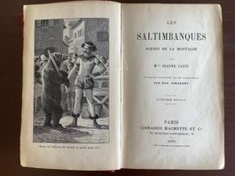 Ancien livre Saltimbanques 1905 Paris Bär illustrations