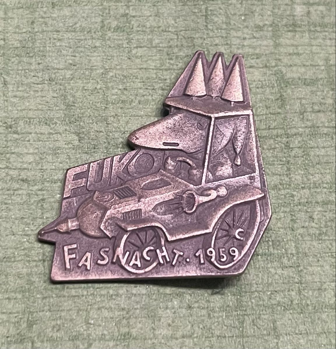 Placchette & Badge: FUKO Fasnachtsplakette 1959 – Usato da Itingen venduto da Bebbi6569