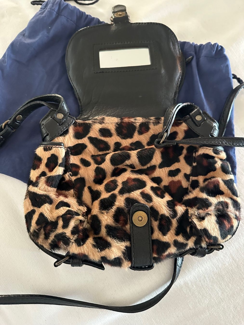 Jerome Dreyfuss Borse da donna: Jerome Dreyfus Twee mini leopard print bag – Usato da Lausanne venduto da kuroneko86 3