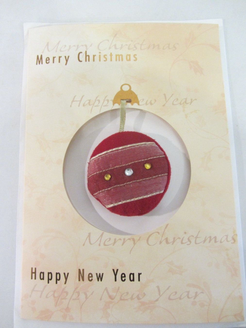 Cartes: 2 Stk. Weihnachtskarten mit Filzkugel – Neuf (Voir description) à Egliswil par chroetli22 3