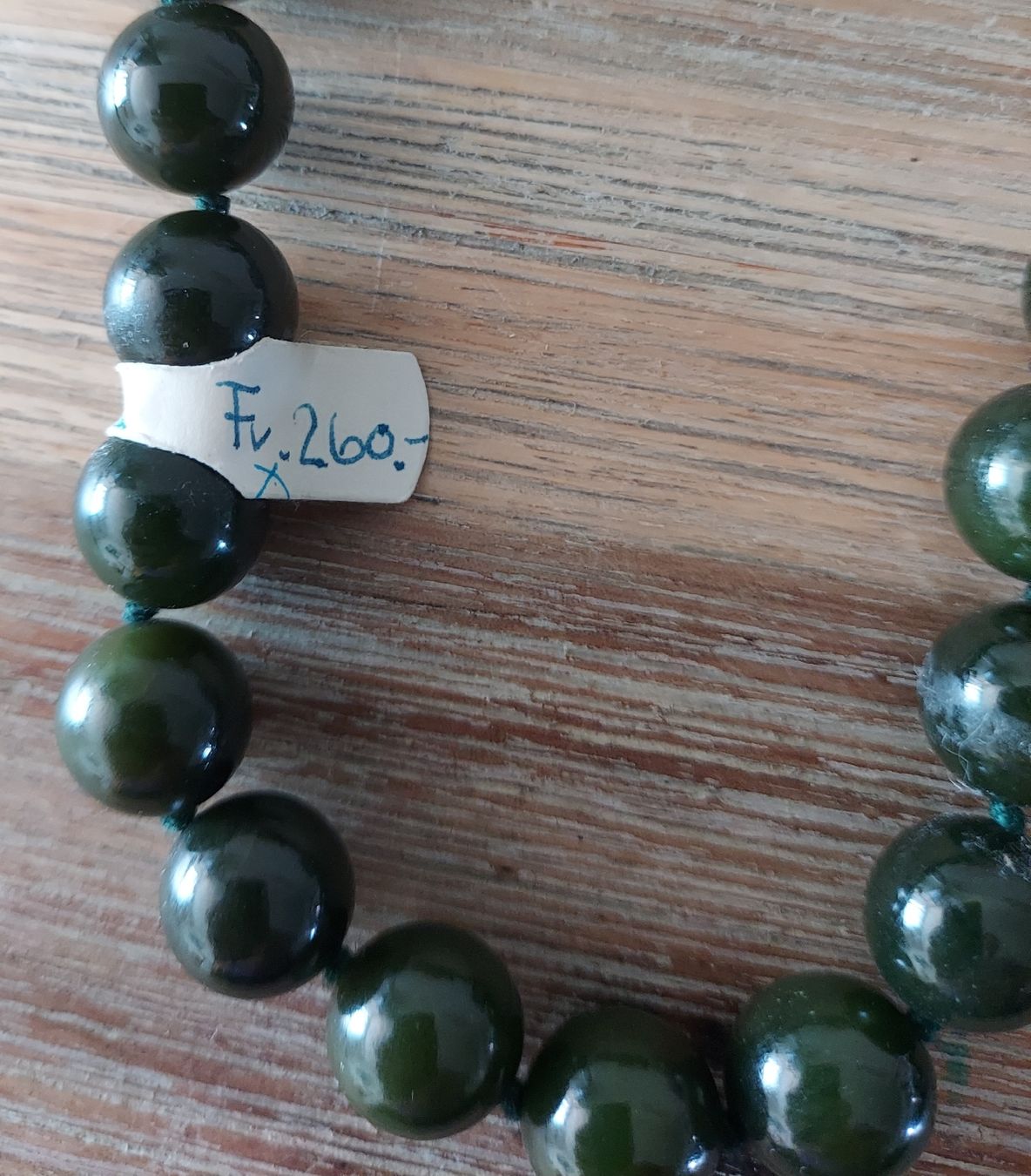 Ketten: Neue Jade Halskette, Durchmesser 12mm, 90 cm lang – Neu (gemäss Beschreibung) aus Basel von Mazzo84 2