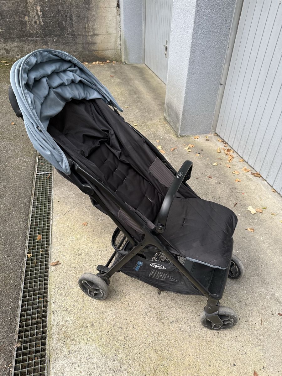 Carrozzine: Kinderwagen Graco schwarz grau – Usato da Solothurn venduto da __M_M__