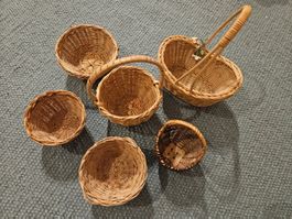 Set kleiner Körbchen, Waldorf Kinderzimmer