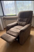 Bequemer Relaxsessel / Fernsehsessel mit Fußstütze  Braun