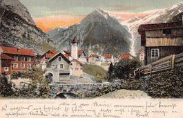 GRUSS aus GÖSCHENEN - alte Ansichtskarte 1905