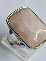 Rosenquarz Ring Silber Ring Grösse 57 Frühling Sommer Sch...
