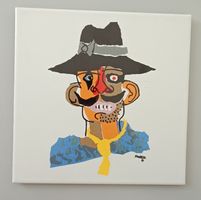 Keramikbild Künstler von Grand Ganaria