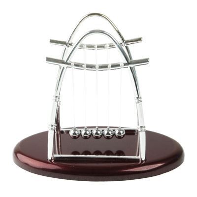 Perpetuum Mobile Schreibtischdekoration – 19x11x4 Cm, Newtons Pendel, Physik-Spielzeug Aus Edelstahl