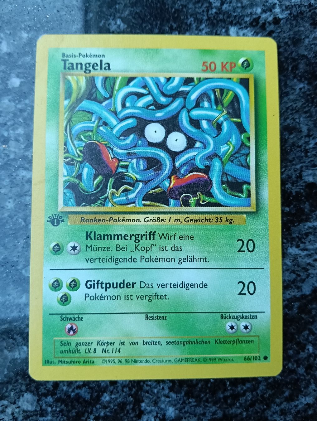 Pokémon Sammelbilder & Trading cards:  Pokémon Base Set 1 EditionTangela  – Gebraucht aus LEUZIGEN von mic_sdh5