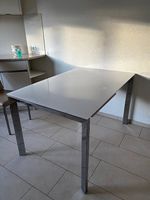 Esstisch Weissglas ausziehbar