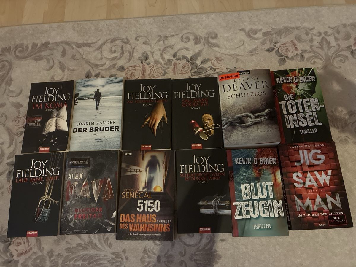 Bücher: Thriller 12 Stück – Gebraucht aus Konolfingen von link09