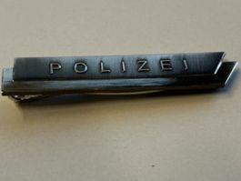 Krawatten klammer halter clip silber Polizei - RAR