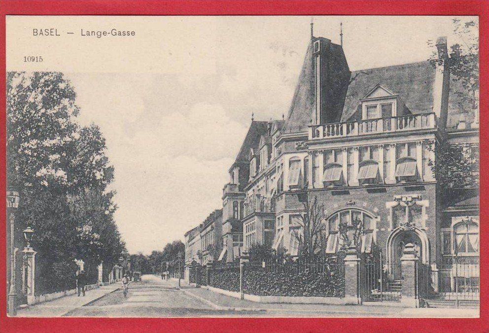 Cartoline postali: BASEL LANGE-GASSE, LICHTDRUCK – Usato da Grüningen venduto da Kartenlaube