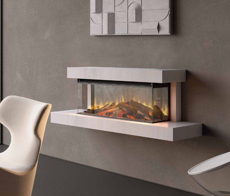 Camini: Cheminée électrique murale design, ambiance chaleureuse! – Nuovo e nell'imballaggio originale da Martigny venduto da ShowroomXL 1
