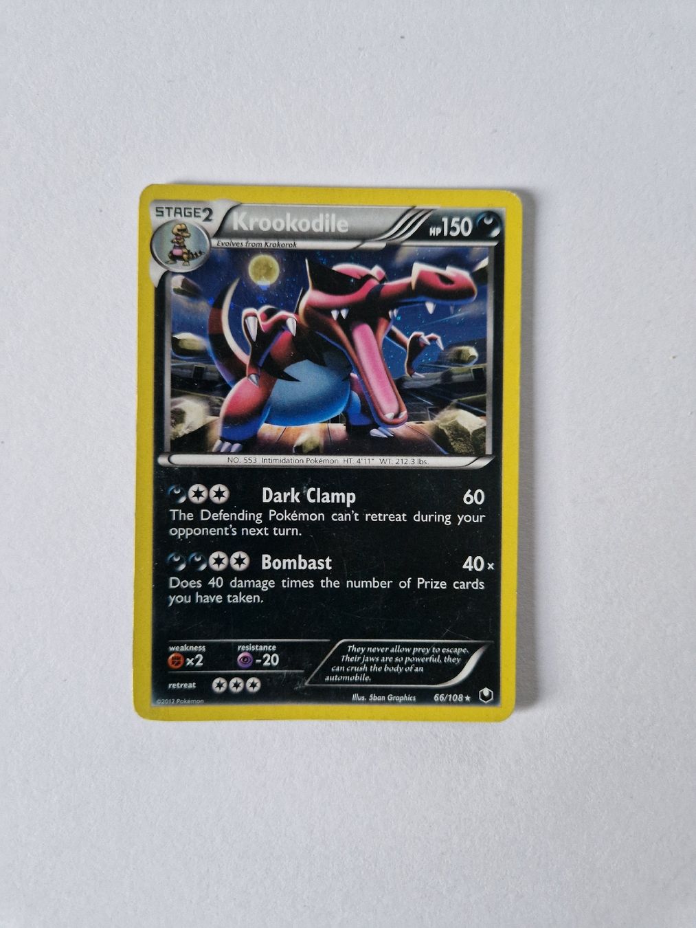 Pokémon Sammelbilder & Trading cards: Krookodile Holo - Dark Explorers - EN - Ab 1 – Gebraucht aus Romont FR von raj_sjv9 3