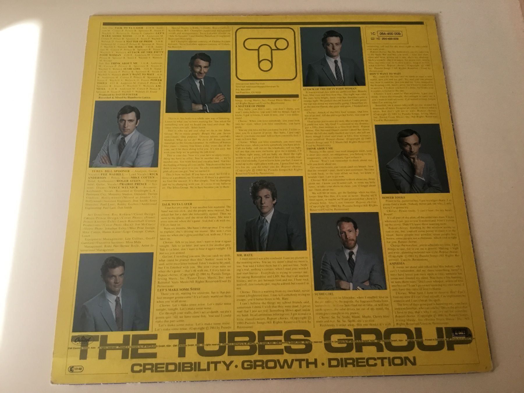 Dischi in vinile: Tubes / The completion backward principle – Usato da Kreuzlingen venduto da Schuggerman 1