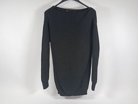 Pull noir en coton