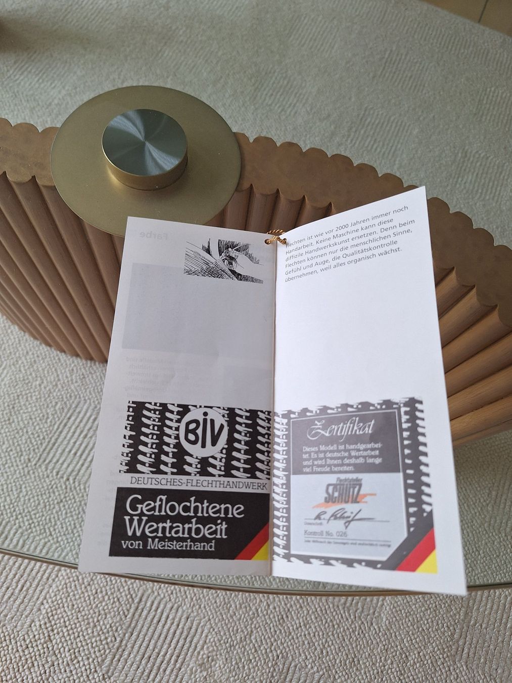 Tische: Couchtisch Rattan – Gebraucht aus Langnau am Albis von Neva