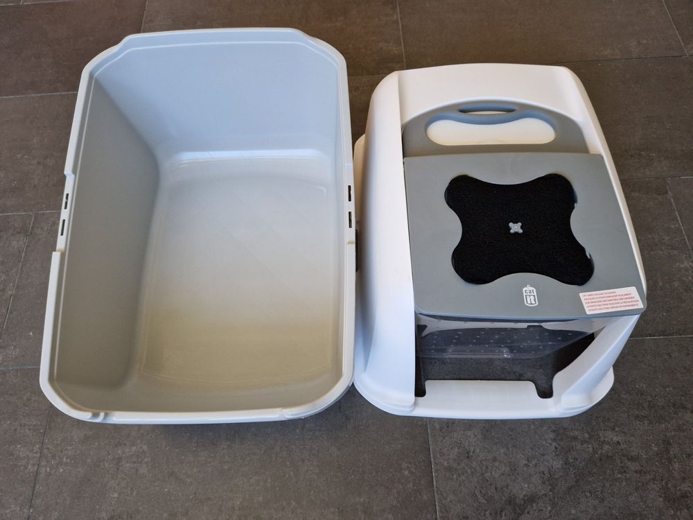 CATIT Katzenklo Katzentoilette mit Schwingtür/Geruchsfilter | Kaufen ...