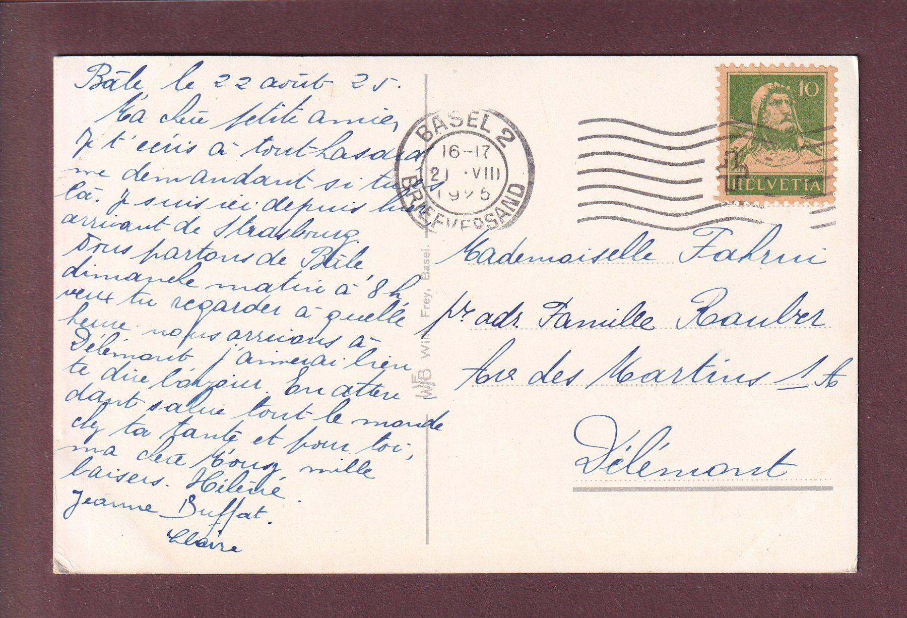 Cartes postales: BASEL - Münster - Schiff - 1925 – D'occasion à Pully par nicecards 1