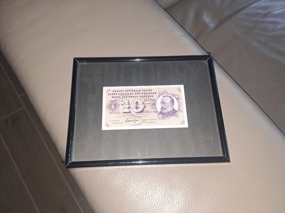 Banconote: Alte 10er Note in Bilderrahmen – Usato da Nunningen venduto da AngelMagicSaCoCe 1